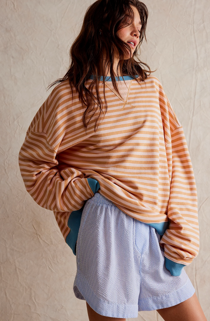 Hannah | Pull Oversize Rayé