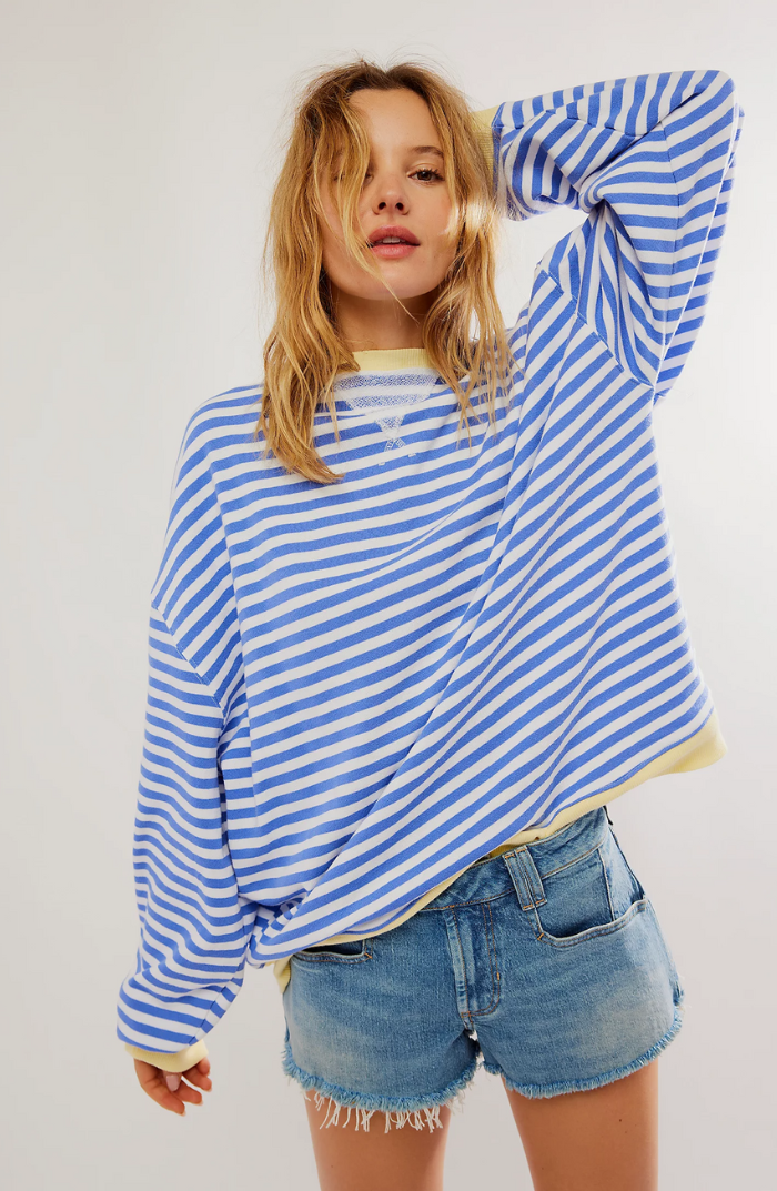 Hannah | Pull Oversize Rayé