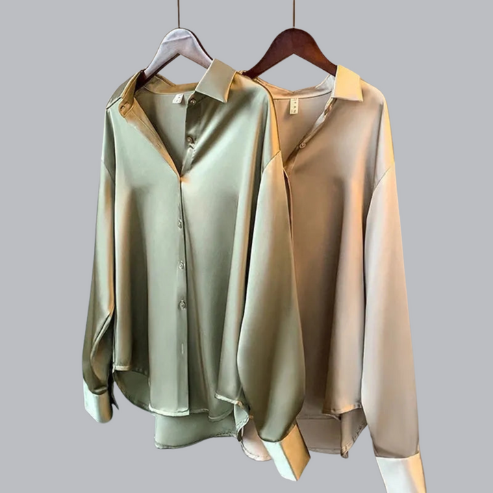 Irene™ | Blouse élégante en satin de haute qualité